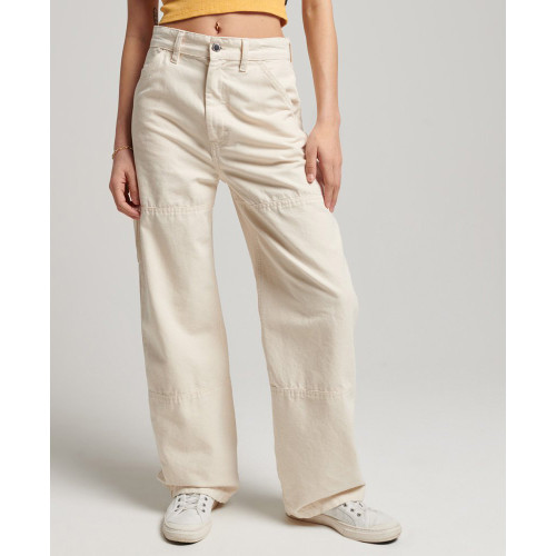 Superdry Γυναικείο παντελόνι Organic Cotton Vintage Wide Carpenter Pants